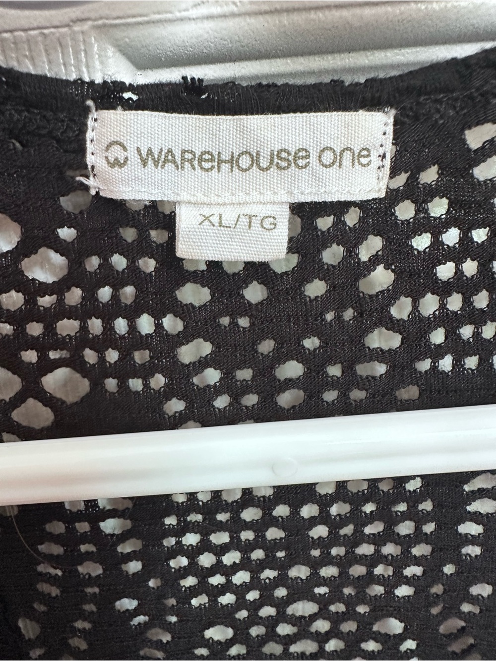 Black Lace Racerback Tank Top - warehouse one #11 - Picture 3 of 3